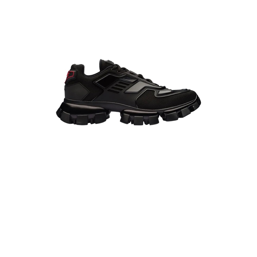 Prada Black and Red Men's Sneakers